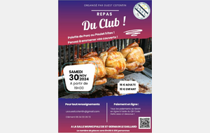 REPAS DU CLUB - 30/11/2024