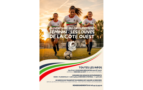 Football Féminin, Lancement des Louves de la Côte Ouest !